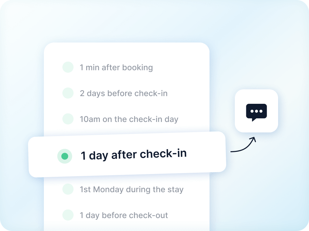 Triggered messaging interface