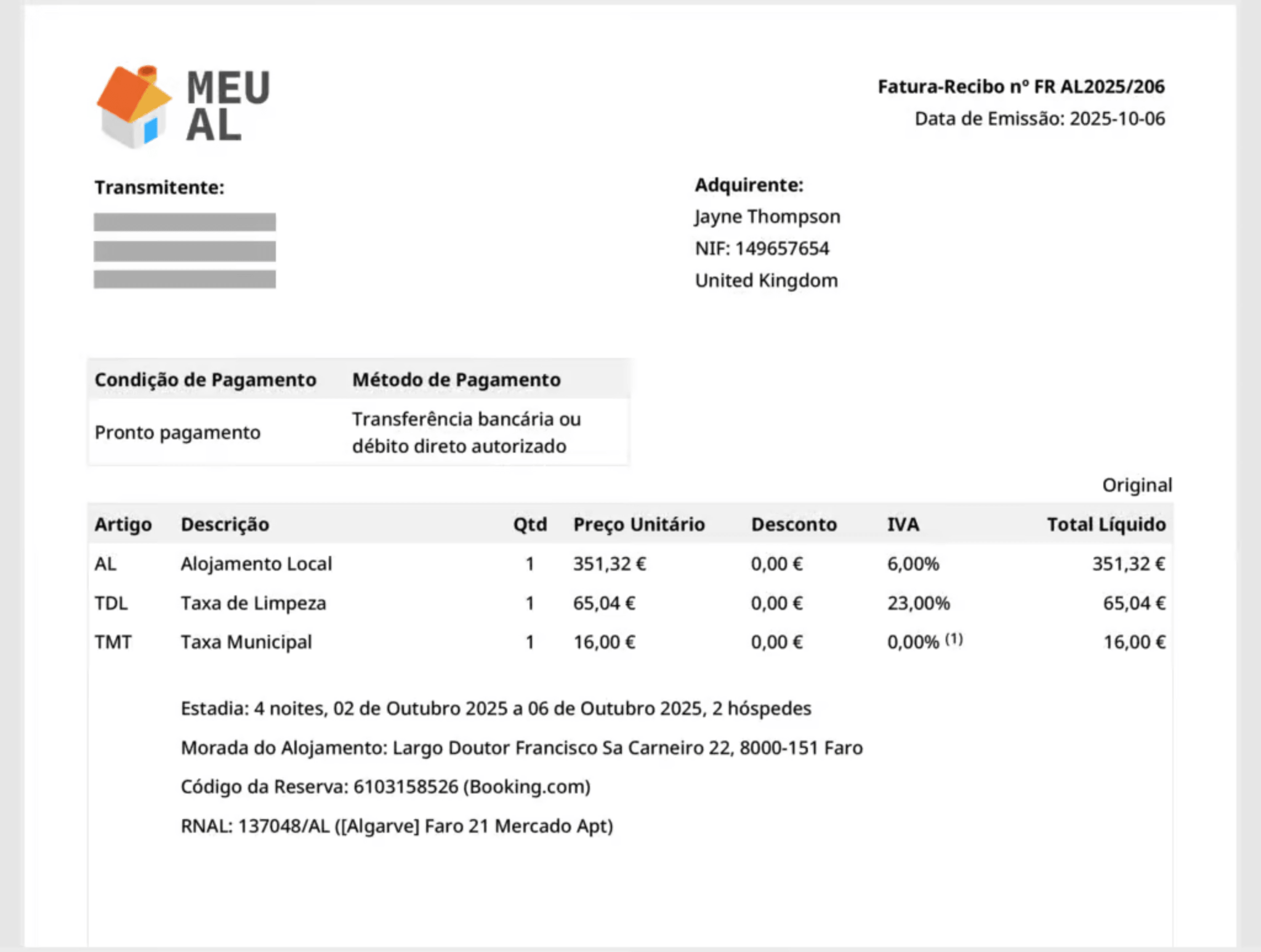 Hostkit certified invoicing for alojamento local